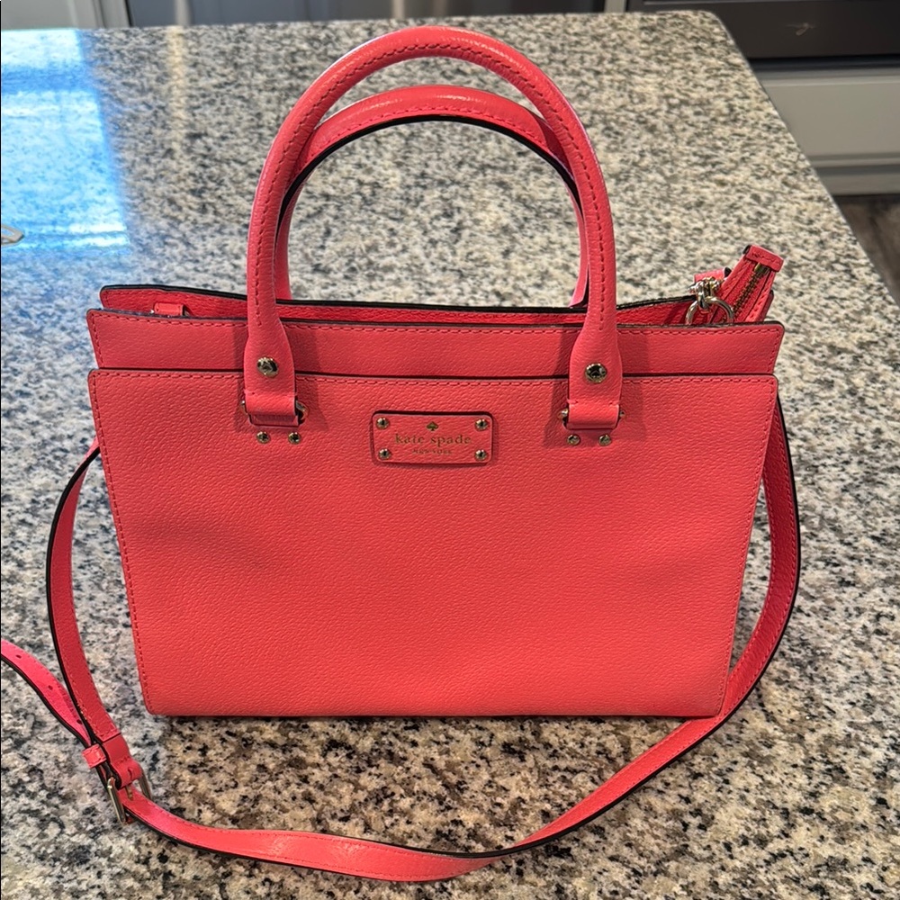 Kate Spade Pink Satchel with Structured Design